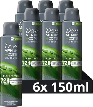 Dove Men+Care Advanced Extra Fresh anti-transpirant deodorant- 6 x 150 ml voor €