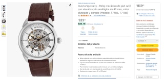 Reloj Invicta Specialty 42mm por $839 | Oferta Amazon
