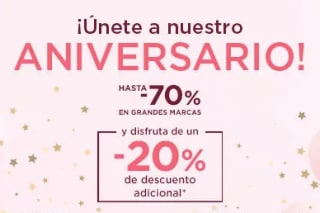 20% EXTRA + 10€ Primeriti aniversario grandes oferta TOP marcas