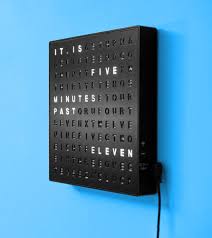 Satzuma Word Clock for £9.93 with Free Click and Collect