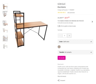 Escritorio STAY ELIT 4 niveles por $879 | Oferta Liverpool