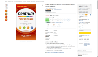 Centrum Multivitamínico 30 tabletas por $95 | Oferta Amazon