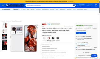 Nubia Z80 Ultra 512GB por $14,599 | Oferta Bodega Aurrera