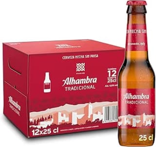 Alhambra Tradicional Cerveza Paquete de 12 x 250 ml por 4.55€