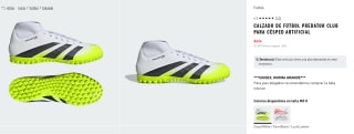 Tenis de Fútbol Adidas Predator Club Césped Artificial por $624