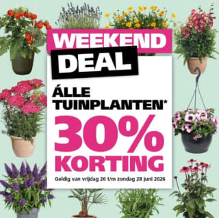 30% korting op alle tuinplanten bij Ranzijn 26 t/m 28 juni