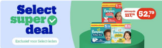 Tot 55% korting op Pampers voor Bol select leden