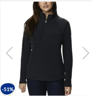 Polar Mujer Columbia Glacial Negro Rebaja $26.990 Disponible en Dimarsa.cl