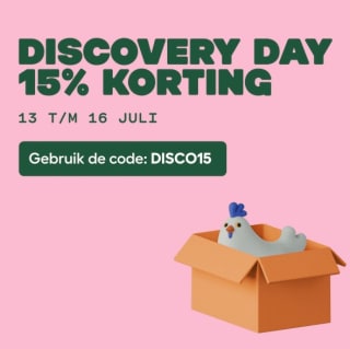 15% korting op bijna alles bij Omlet