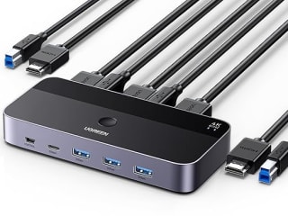 UGREEN HDMI 2.0 KVM Switch 4K 60Hz USB 3.0 Switch 4 USB poorten voor €33,27