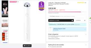 Dispositivo Antiedad Multifuncional AGE-R Booster Pro Mini medicube $1,269 | Yesstyle