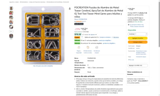 Set Rompecabezas Metal por $145 | Oferta Amazon