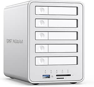 ORICO All-Flash 5-Bay Raid Caja Disco Duro Compatible 2.5 SATA HDD/SSDs por 140,29€