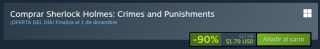 Sherlock Holmes: Crimes and Punishments $59 | Oferta Steam