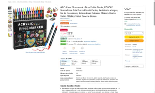 Marcadores Acrílicos POVOLE 48pz por $262 | Oferta Amazon