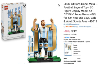 LEGO Editions Lionel Messi – Football Legend Toy voor €47,67 bij Amazon