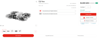 Dron DJI Neo por $2,699 | Oferta Sanborns