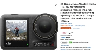DJI Osmo Action 4 Standard Combo voor €187 dmv code bij Amazon