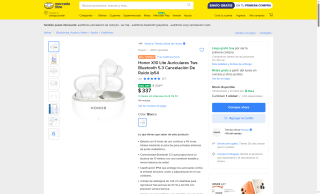 Auriculares Honor X10 Lite por $337 | Mercado Libre