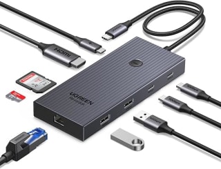 UGREEN Revodok Pro 9 in 1 USB C Hub voor €28,49 bij Amazon