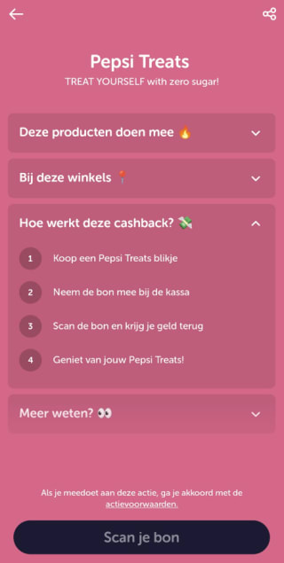 Gratis Pepsi Treats dmv cashback ( 99 cent )