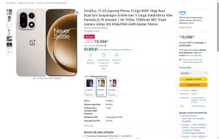 OnePlus 15 5G 512GB por $19,998 | Oferta Amazon