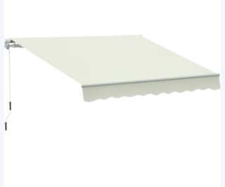 Store banne manuel en aluminium 295x245cm Outsunny à 162,90€