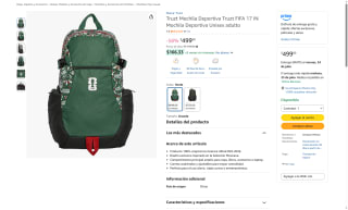 Mochila Deportiva Truzt FIFA 2026 por $499 | Oferta Amazon