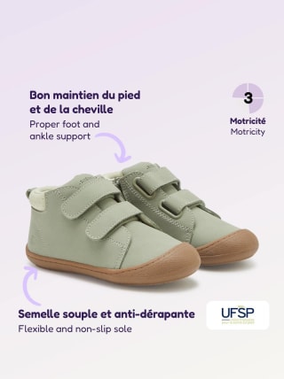 Chaussures motricité 3 '1ers pas' Kitchoun pour 8,70€ chez Kiabi
