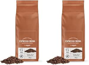1 Kg by Amazon Café en grano entero, tueste claro, Espresso crema por 10.89€