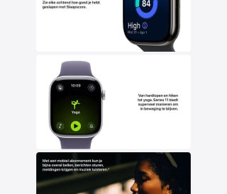 Apple Watch Series 11 GPS + Cellular 42 mm,voor €499,99 bij Amazon