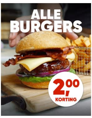 €2 korting op alle burgers bij Kwalitaria