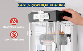 VEVOR Máquina para Hacer Palomitas (480 W, 4 oz) por 55,90€ en Vevor