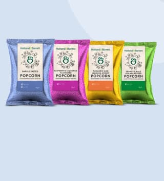 Probeer nu Holland & Barrett Popcorn gratis na cashback via Scoupy