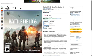 Battlefield 6 PS5 por $875 | Amazon