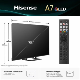 Hisense 75 Inch QLED 4K Smart TV for £649.98