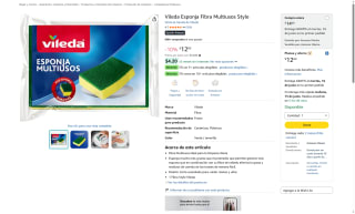 Vileda Esponja Multiusos por $13 | Oferta Amazon