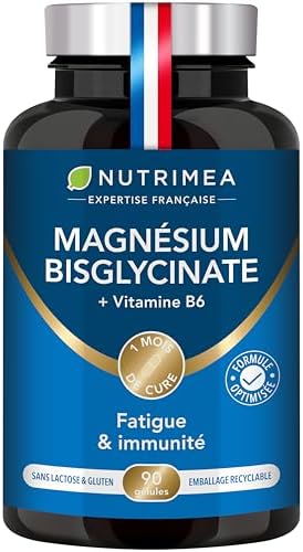 90 Gélules Nutrimea Magnésium Bisglycinate + Vitamine B6 à 14,63€