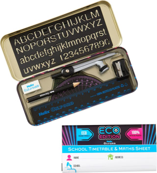 Helix Oxford Cyber Eco Maths Set (9-piece) for £1.63 at Amazon