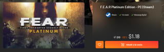 F.E.A.R Platinum Edition (Steam) por $22 | Instant Gaming