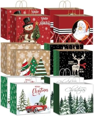 DECHISY 12 Pack Gift Bags for £1.99 at Amazon