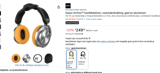 Dyson OnTrac koptelefoon voor €249 bij Amazon