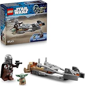 LEGO Star Wars De Mandalorian en Grogu's Speederbike voor €7,11 bij Amazon