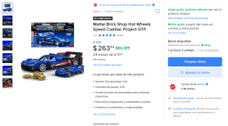 Mattel Brick Shop Hot Wheels por $263 | Mercado Libre