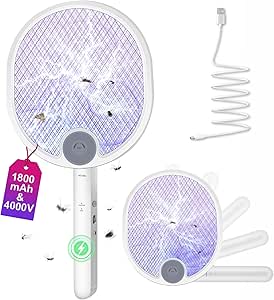 Raqueta eléctrica antimosquitos plegable 3 en 1 por 15,29€