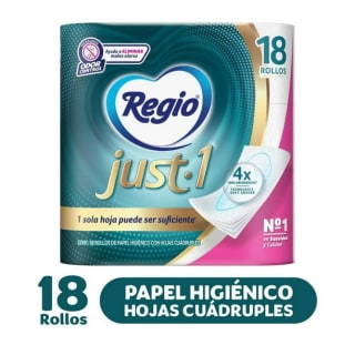 Papel higiénico Regio 18 rollos por $199 | Oferta Walmart
