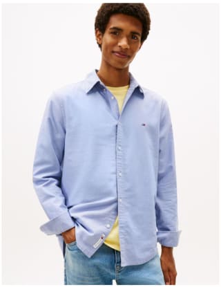 Camisa Tommy Jeans Azul por $680 | Ahorro Liverpool