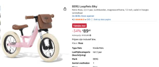 BERG Biky Retro Pink voor €89 bij Amazon