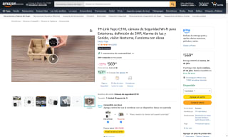 Cámara TP-Link Tapo C310 3MP para Exteriores por $569 | Oferta Amazon