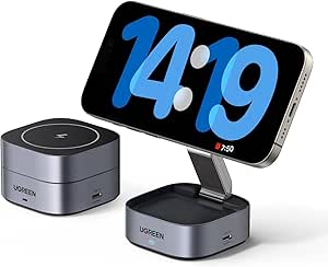 Chargeur induction UGREEN Zapix 2 en 1 MagSafe à 23,07€